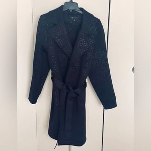 International concepts wrap trench coat